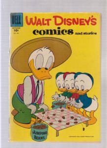 Walt Disney's Comics & Stores #204 - Jumping Beans! (POOR) 1957