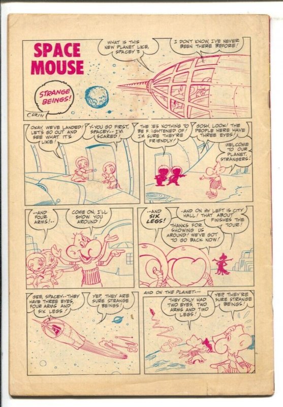 Funny Tunes #2 1953-Avon- Space Mouse- Peter Rabbit-Merry Mouse-horror skull ...