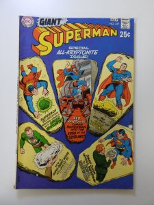 Superman #227 (1970) VG/FN condition ink back cover