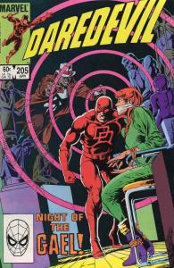 Daredevil #205 FN; Marvel | save on shipping - details inside