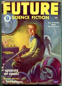 Future Science Fiction Pulp March 1953- Skull cover- British edition VG