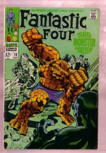 FANTASTIC FOUR #79 1968-ANDROID MAN-THING-JACK KIRBY AR VG