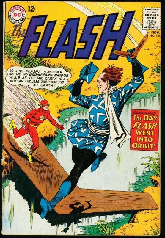 The Flash #148 1964- DC Silver Age- Captain Boomerang VG