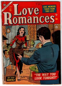 Love Romances #35 (1954)  G/VG 3.0  nice color