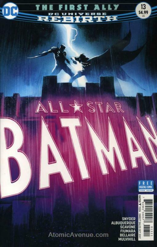 ALL STAR BATMAN # 13 Fiumara Variant Cover DC NM