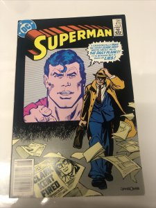 Superman (1985) # 410 (VF/NM) Canadian Price Variant • CPV • Jerry Siegel • DC