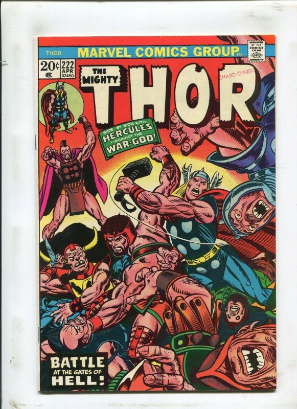 THOR #222 - BATTLE AT THE GATES OF HELL! - (7.5) 1974