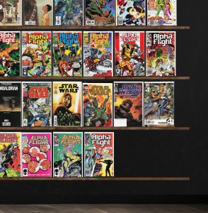 Huge Lot 150+ Comics with Alpha Flight, Fantastic Four, Fallen Angels & More!