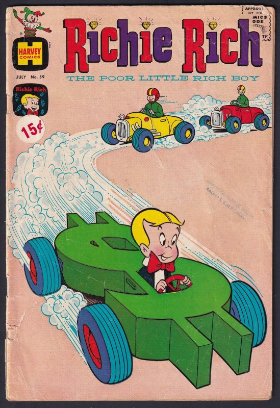 Richie Rich 59 (1967) GD+ Silver Age Harvey comic