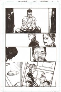 Pandemica #3 pg 16 Original Art Alex Sanchez bestselling author Jonathan Maberry