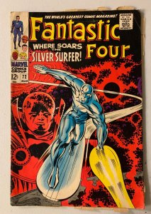 Fantastic Four #72 Marvel 1st S. (2.5 GD+) centerfold detached @ 1 staple (1968)