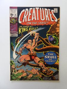 Creatures on the Loose #10 (1971) VG+ condition top staple detached from cover
