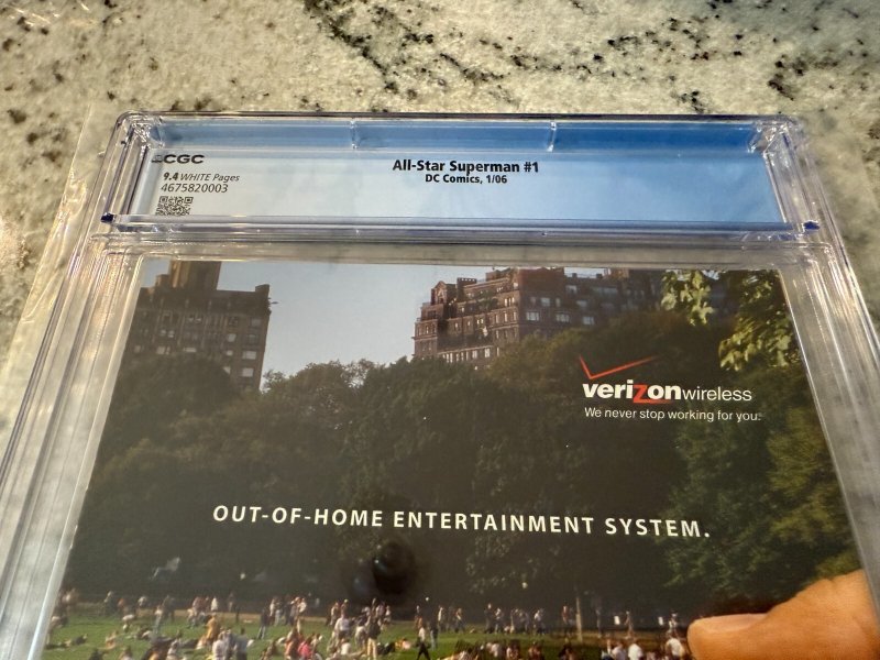 All Star Superman # 1 CGC Graded 9.4 DC Comic Book 2006 Grant Morrison JH22