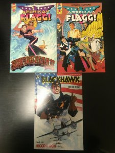 HOWARD CHAYKIN 3PC LOT (FN) AMERICAN FLAGG!! 1988-89