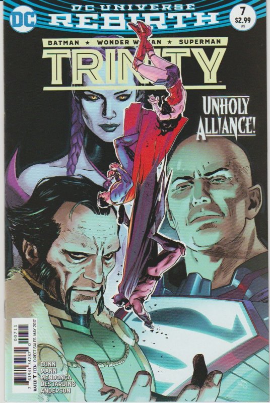 Trinity # 7 Cover A NM DC 2016 Series Batman Superman Wonder Woman [H5]