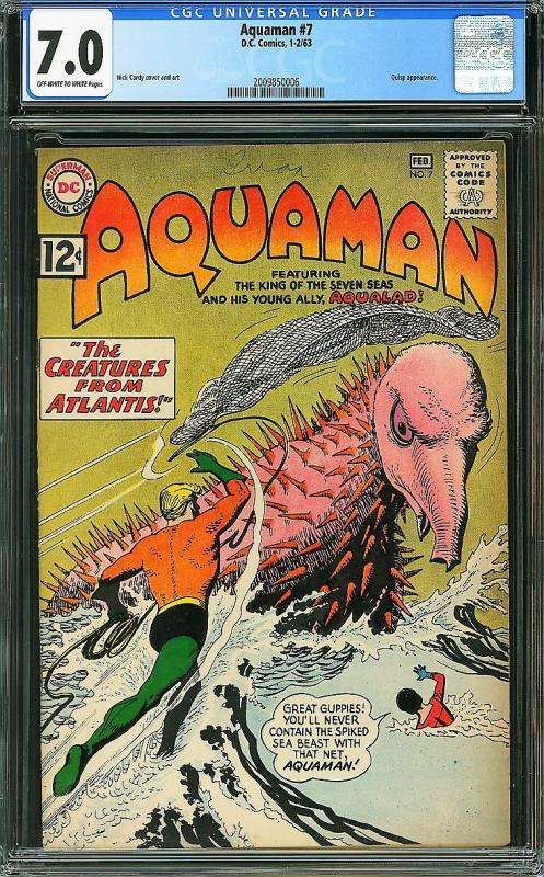 Aquaman #7 (DC, 1963) CGC 7.0