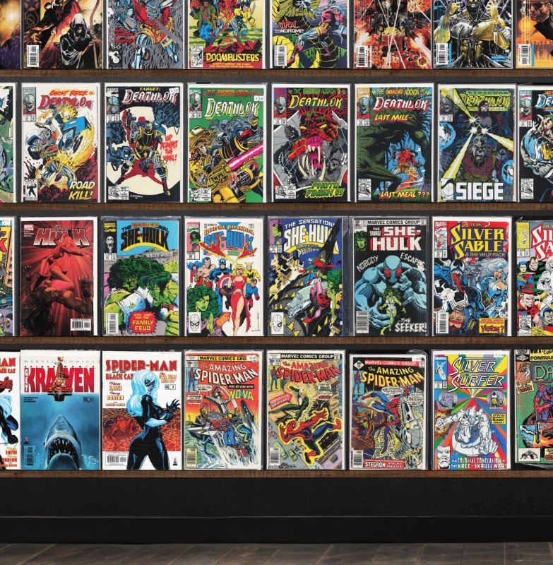 Huge Lot 150+ Comics with Deathlok, Silver Surfer & More!