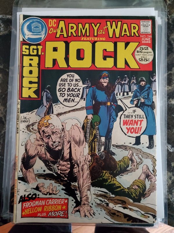 Our Army at War - SGT. Rock #246 247 252 258 DC(77) AVG VG 