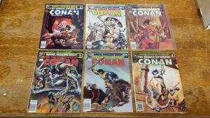 Lot Of 6 The Savage Sword Of Conan The Barbarian 67 85 86 88 90 91 BW3