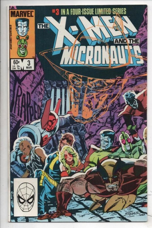 X-MEN and MICRONAUTS #1 2 3 4, VF/NM, Claremont, Marvel, 1984  Marvel