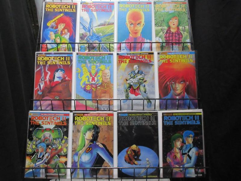 ROBOTECH II THE SENTINELS: THE MALCONTENT UPRISING (Eternity, 1989)#1-12 VF+