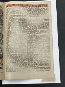 Marvel Feature Presents Red Sonja 1 She-Devil With A Sword VF- 1975 MISCUT PAGE