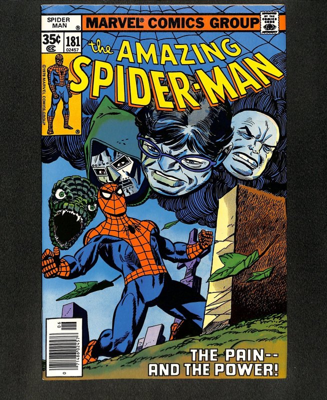 Amazing Spider-Man #181 Pain and the Power! Origin Retold!