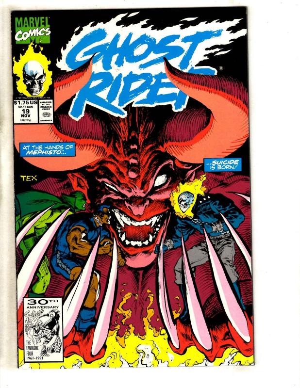 Lot Of 10 Ghost Rider Marvel Comic Books # 11 12 13 14 15 16 17 18 19 20 DB3