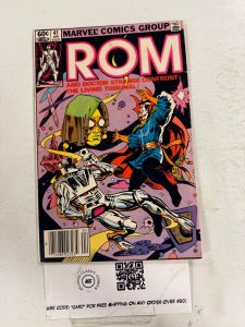 Rom #41 VF-NM Marvel Comic Book Spaceknight  11 ET9