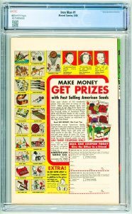 Iron Man #1 (1968) CGC 6.5! White Pages!