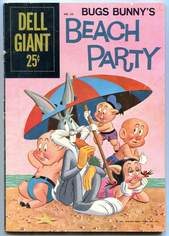 Bugs Bunny's Beach Party #32 1960- Dell Giant VG