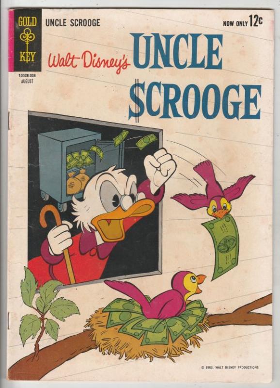 Uncle Scrooge, Walt Disney #44 (Aug-63) FN+ Mid-High-Grade Uncle Scrooge