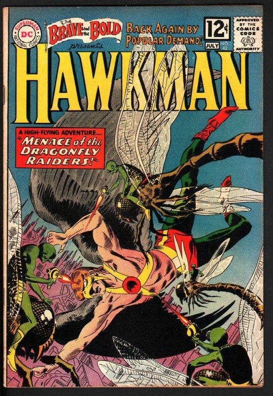 BRAVE AND THE BOLD #42 1962-HAWKMAN-JOE KUBERT-HIGH GRADE COPY