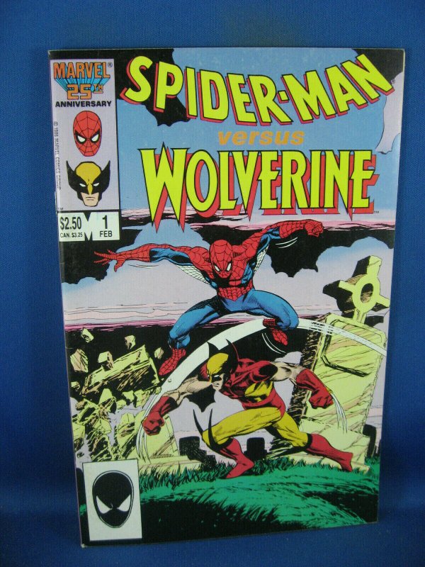 SPIDERMAN VERSUS WOLVERINE 1 VF+ 1987