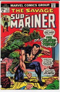 Sub-Mariner #72 (1974) Namor the Sub-Mariner