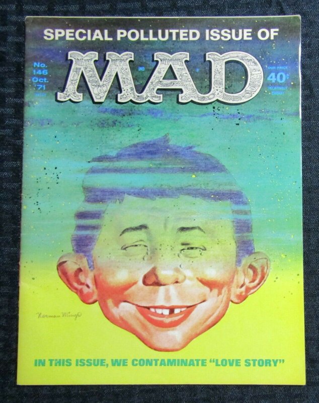 1971 MAD Magazine #146 GD+ 2.5 Alfred E Neuman / Special Polluted Issue