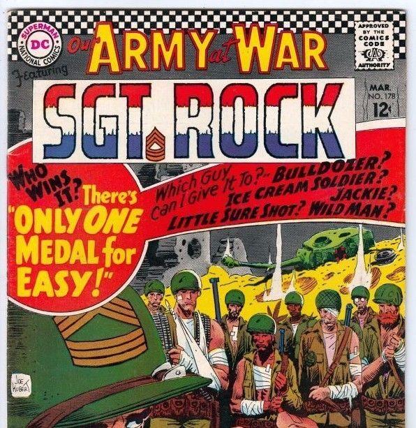 Our Army at War 178 Sgt. Rock strict VF 8.0 High-Grade B Many more War books