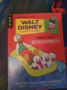 Walt Disney Comics Digest Donald Duck Beach Party