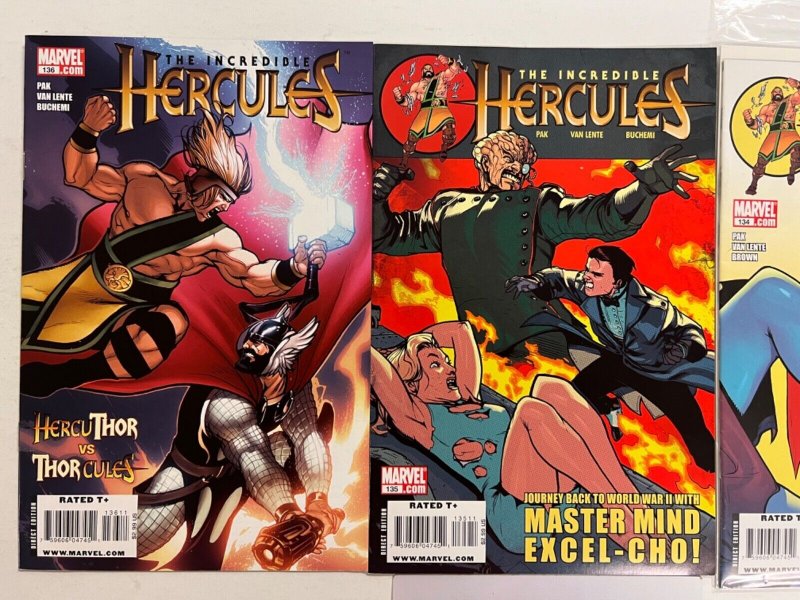 3 The Incredible Hercules Marvel Comic Books # 134 135 136 Spiderman 56 JS35