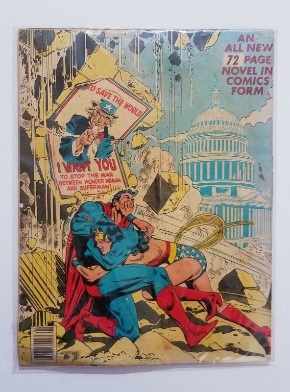 1978 SUPERMAN VS. WONDER WOMAN #C-54 LIMITED COLLECTORS TREASURY EDITION GIANT