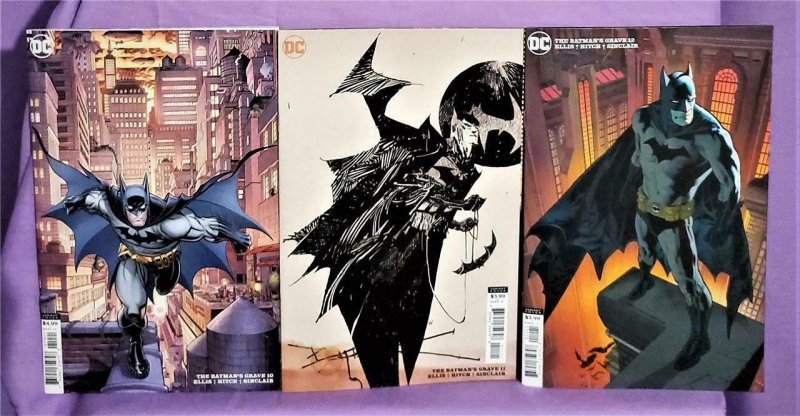 Warren Ellis BATMAN's GRAVE #10 - 12 Bryan Hitch Variant Covers (DC, 2020)!