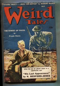 Weird Tales Pulp July 1943- Ray Bradbury- Frank Owen VG-