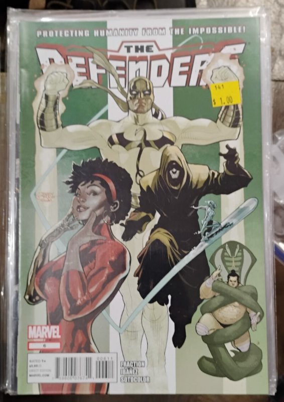DEFENDERS  #6 2012 MARVEL DISNEY NAMOR SILVER SURFER DR STRANGE IRON FIST