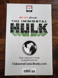 Absolute Carnage Immortal Hulk 1 Unknown Comics Exclusive limited to 500 copies