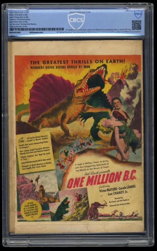 Whiz Comics #5 CBCS VG- 3.5 Off White to White World War II Cover!