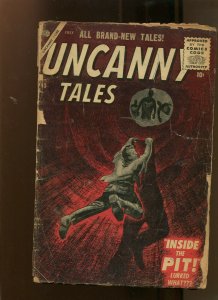 UNCANNY TALES #45 (0.5) INSIDE THE PIT!! 1956