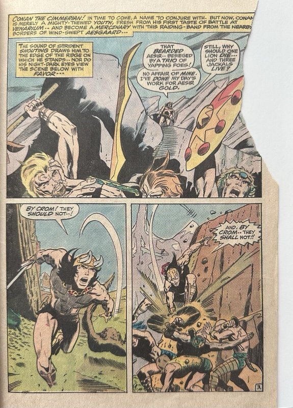 (1970) CONAN THE BARBARIAN #1 Barry Windsor Smith! Affordable copy!