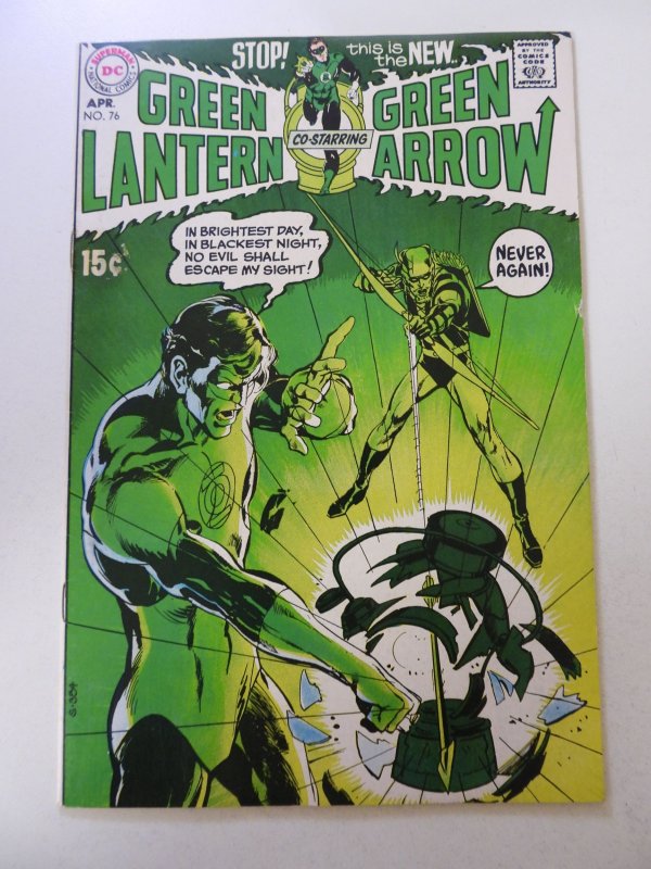 Green Lantern #76 (1970) FN+ condition sticker residue front cover