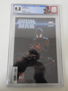 Iron Man #12 Variant Edition CGC 9.8! Small crack top of slab
