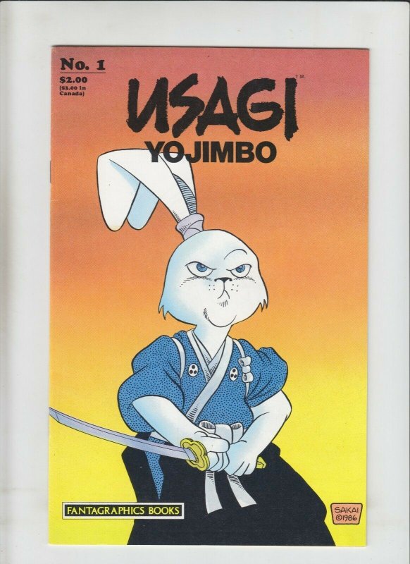 Usagi Yojimbo #1 VF- signed by Stan Sakai with sketch - Fantagraphics - TV show 